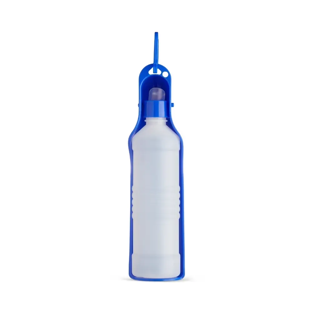 Garrafa Bebedouro Pet 420ml personalizada azul antivazamento