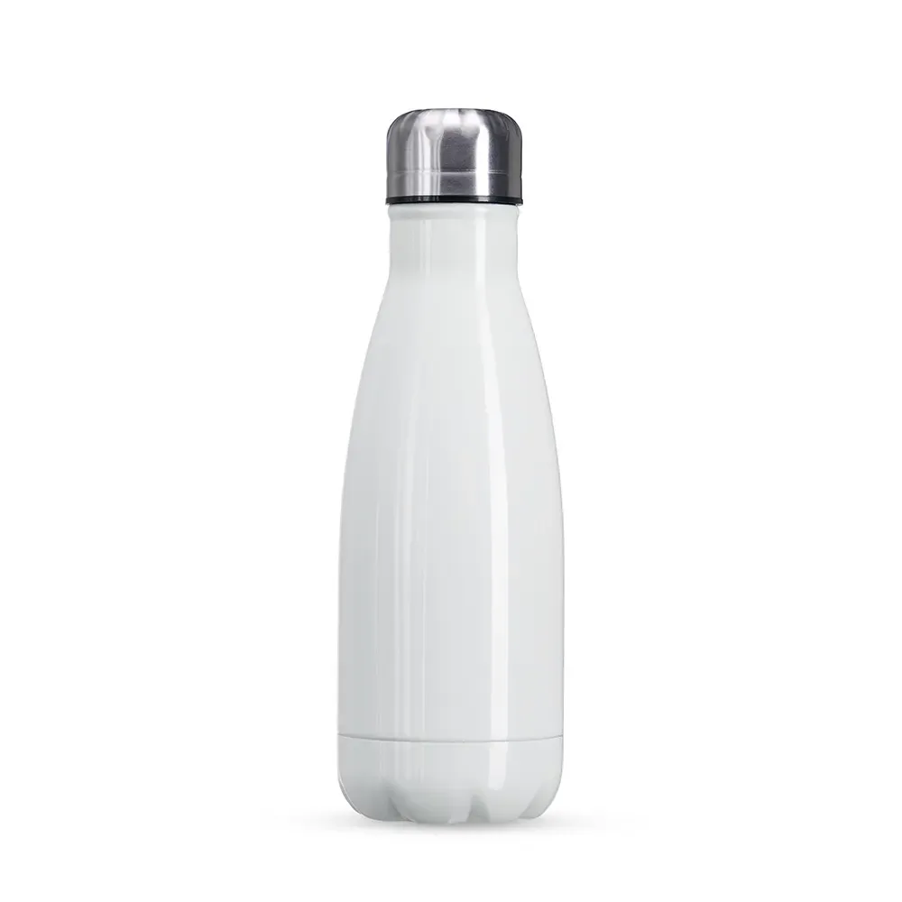 Garrafa inox 540ml personalizada branca