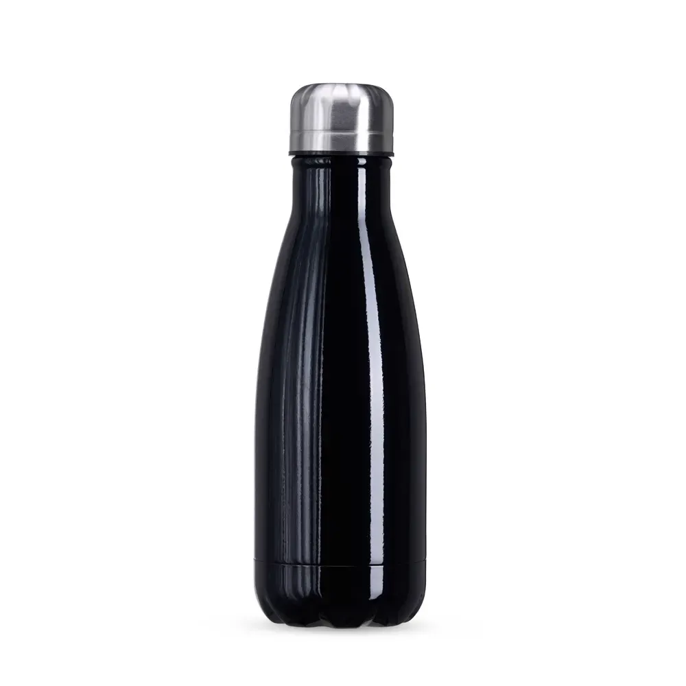 Garrafa inox 540ml personalizada preta