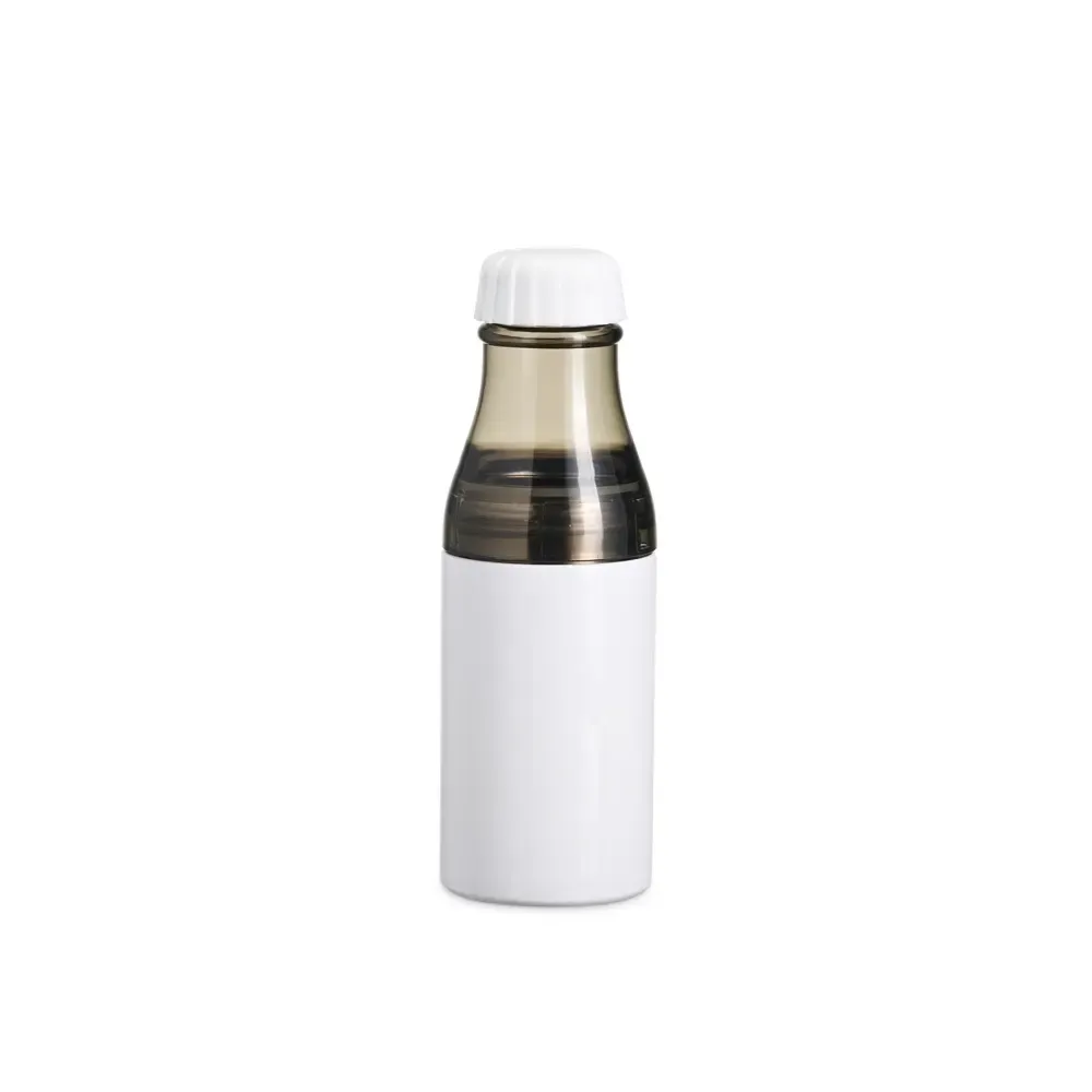 Garrafa Inox 2 em 1 600ml personalizada branca