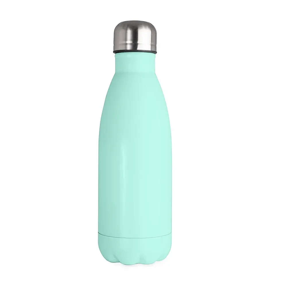 Garrafa Inox 625ml Parede Simples personalizada verde água