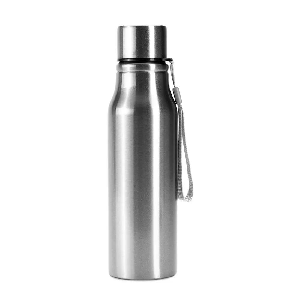 Garrafa Inox 750ml Personalizada Leve personalizada prata