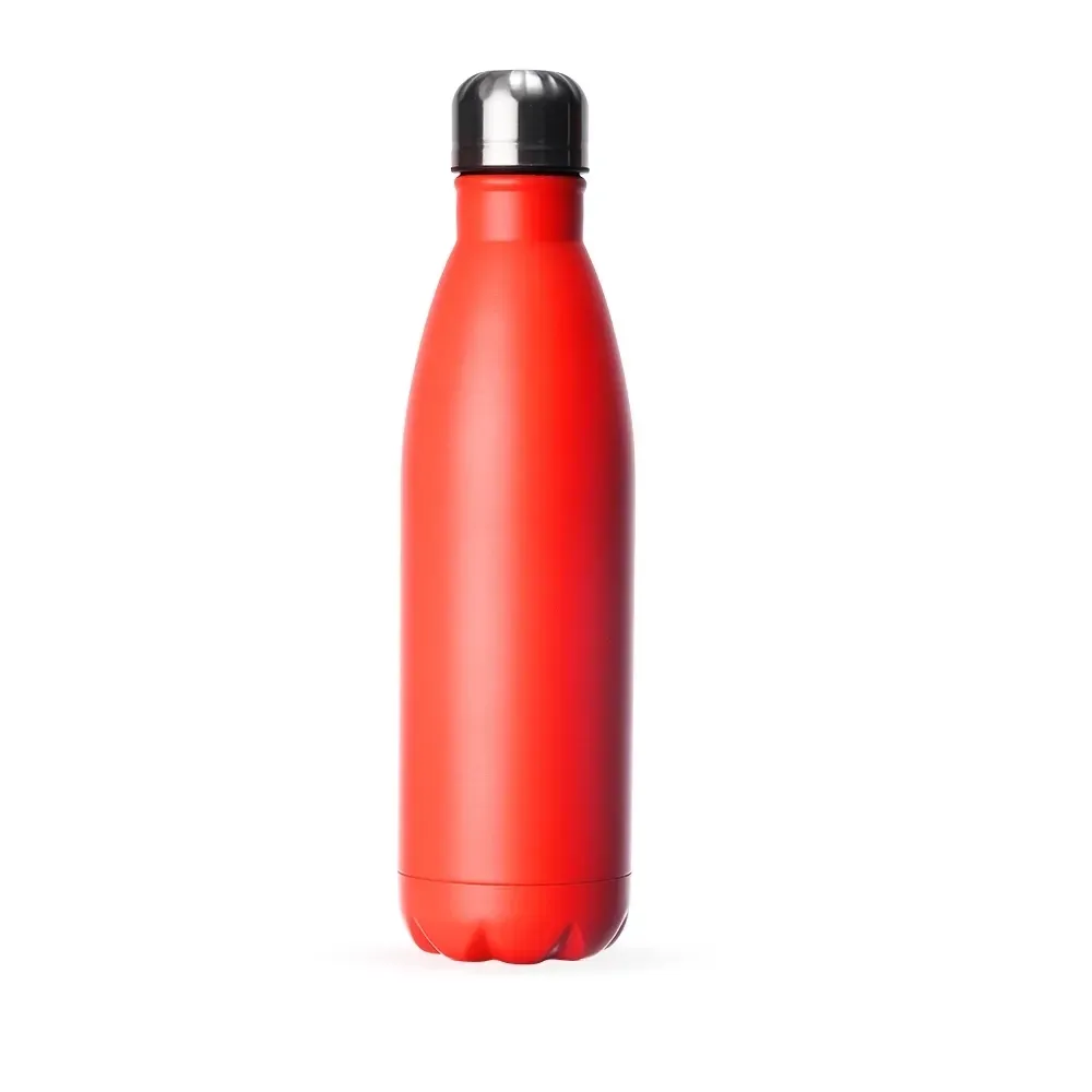 Garrafa Inox 750ml pintura fosca cítrica personalizada laranja