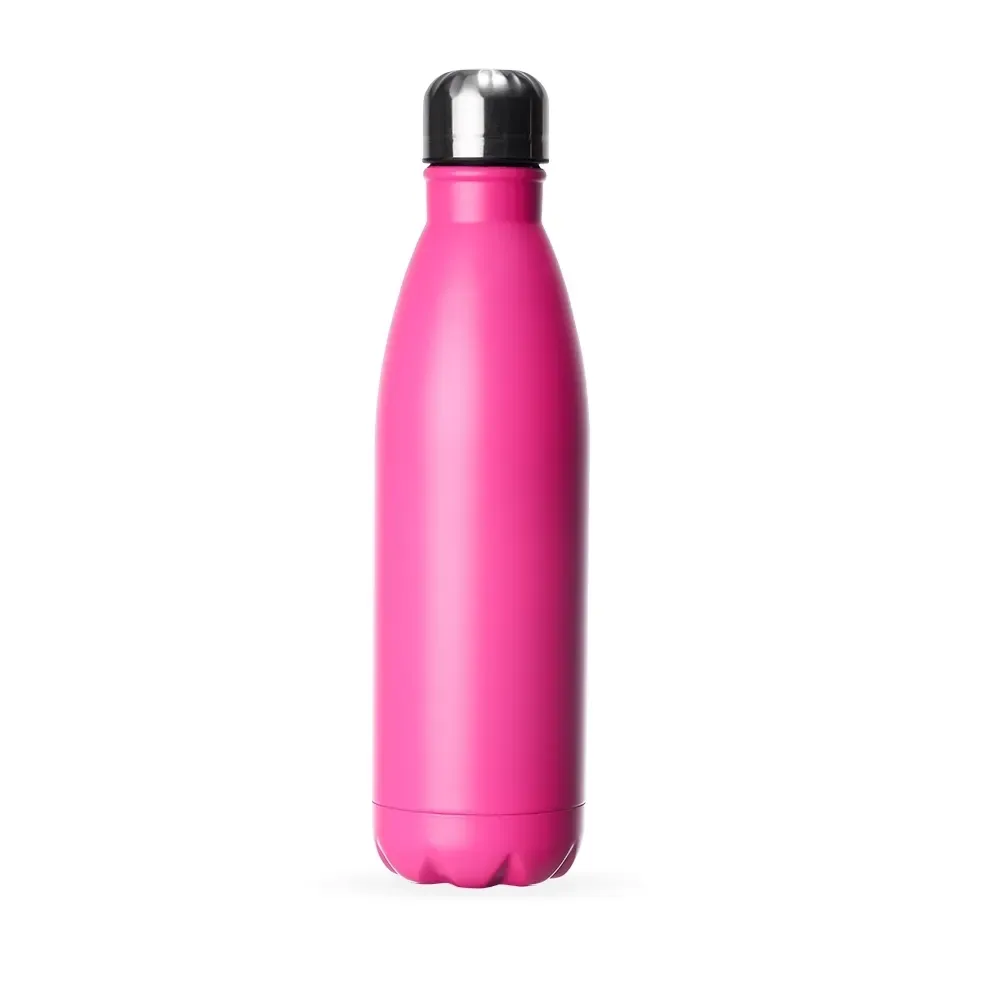 Garrafa Inox 750ml pintura fosca cítrica personalizada rosa