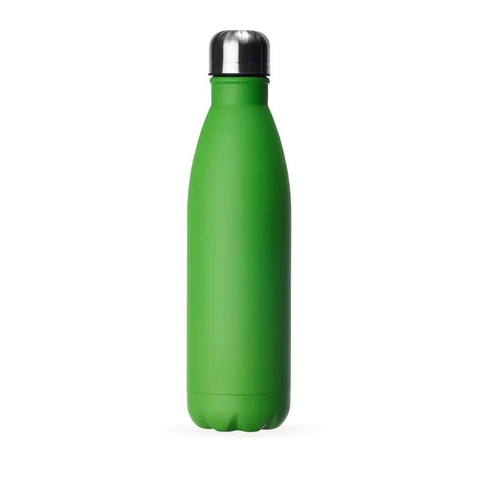 Garrafa Inox 750ml pintura fosca cítrica personalizada verde