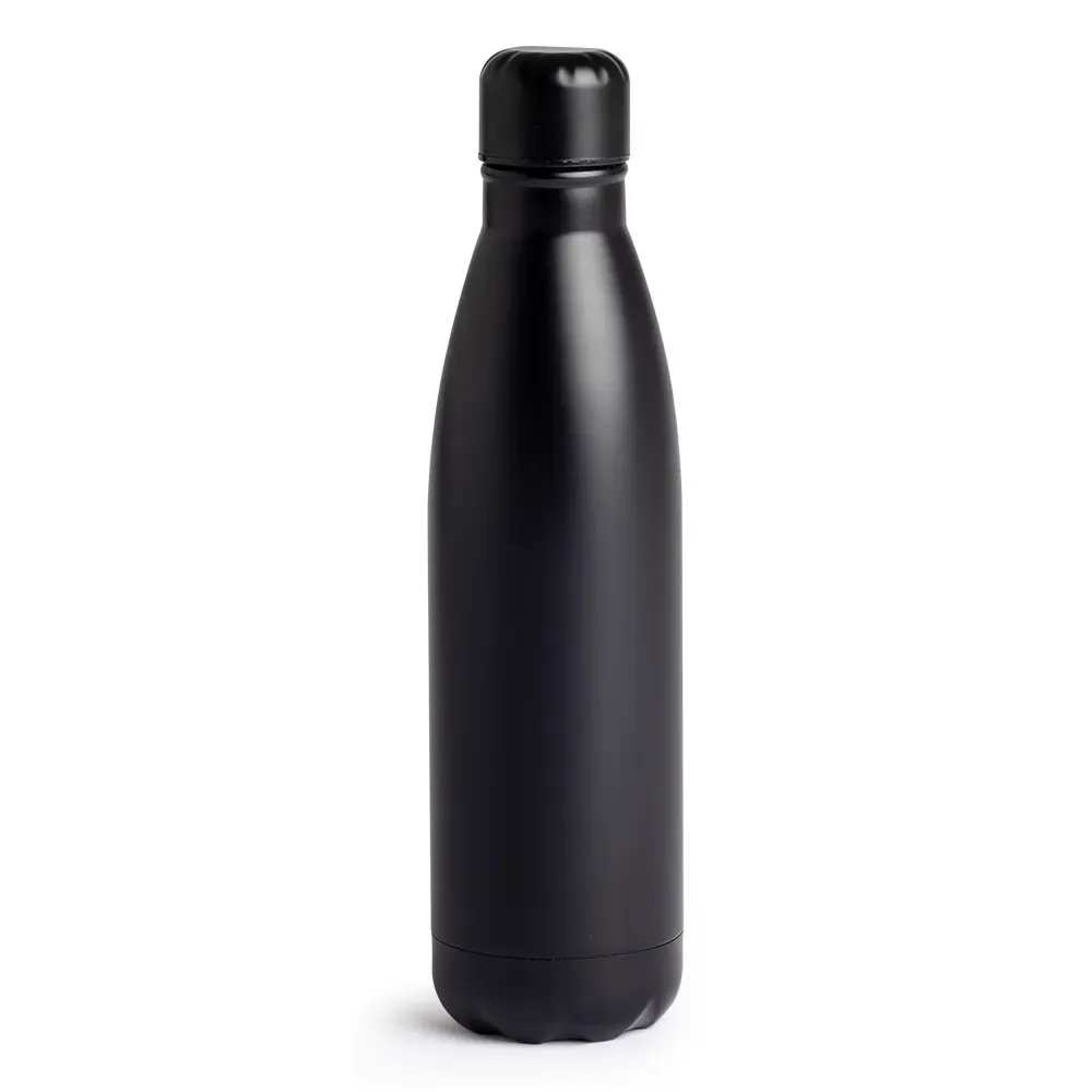 Garrafa Inox 750ml pintura fosca personalizada preta total