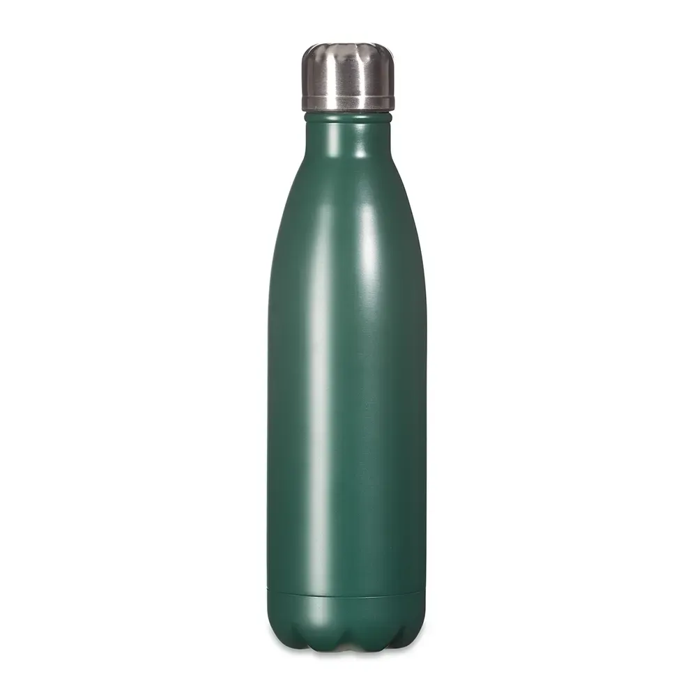 Garrafa Inox 750ml pintura fosca personalizada verde