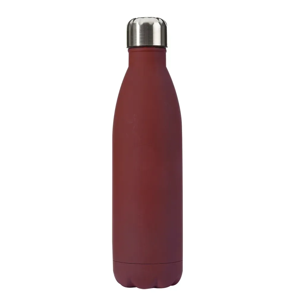Garrafa Inox 750ml pintura fosca personalizada vermelha variação 2