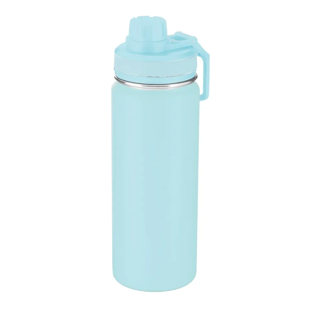 Garrafa Inox 780ml Pintura Eletrostática personalizada azul claro