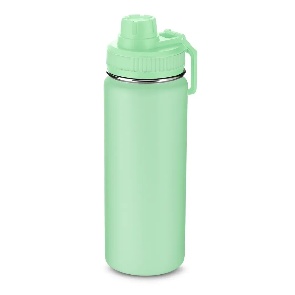 Garrafa Inox 780ml Pintura Eletrostática personalizada verde