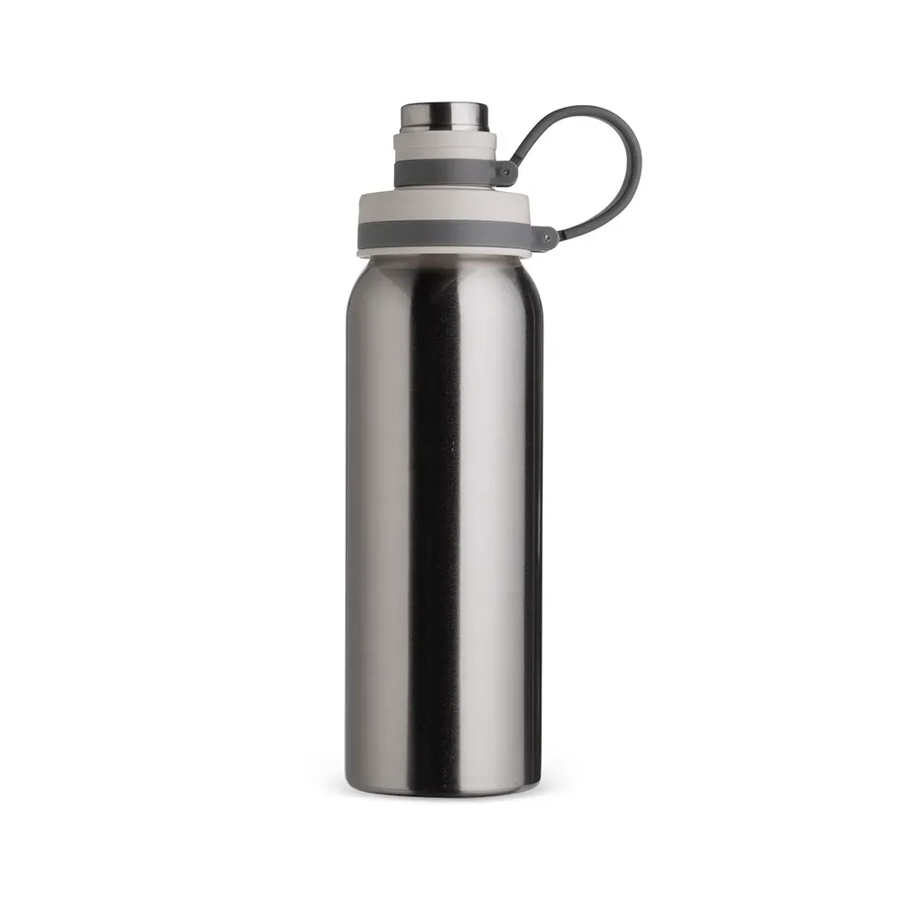 Garrafa Inox 800ml Alça de Silicone personalizada inox