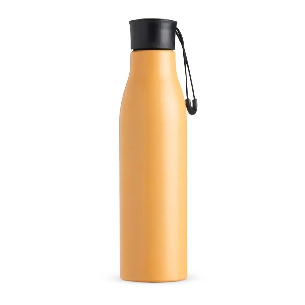 Garrafa inox 800ml colorida personalizada amarela
