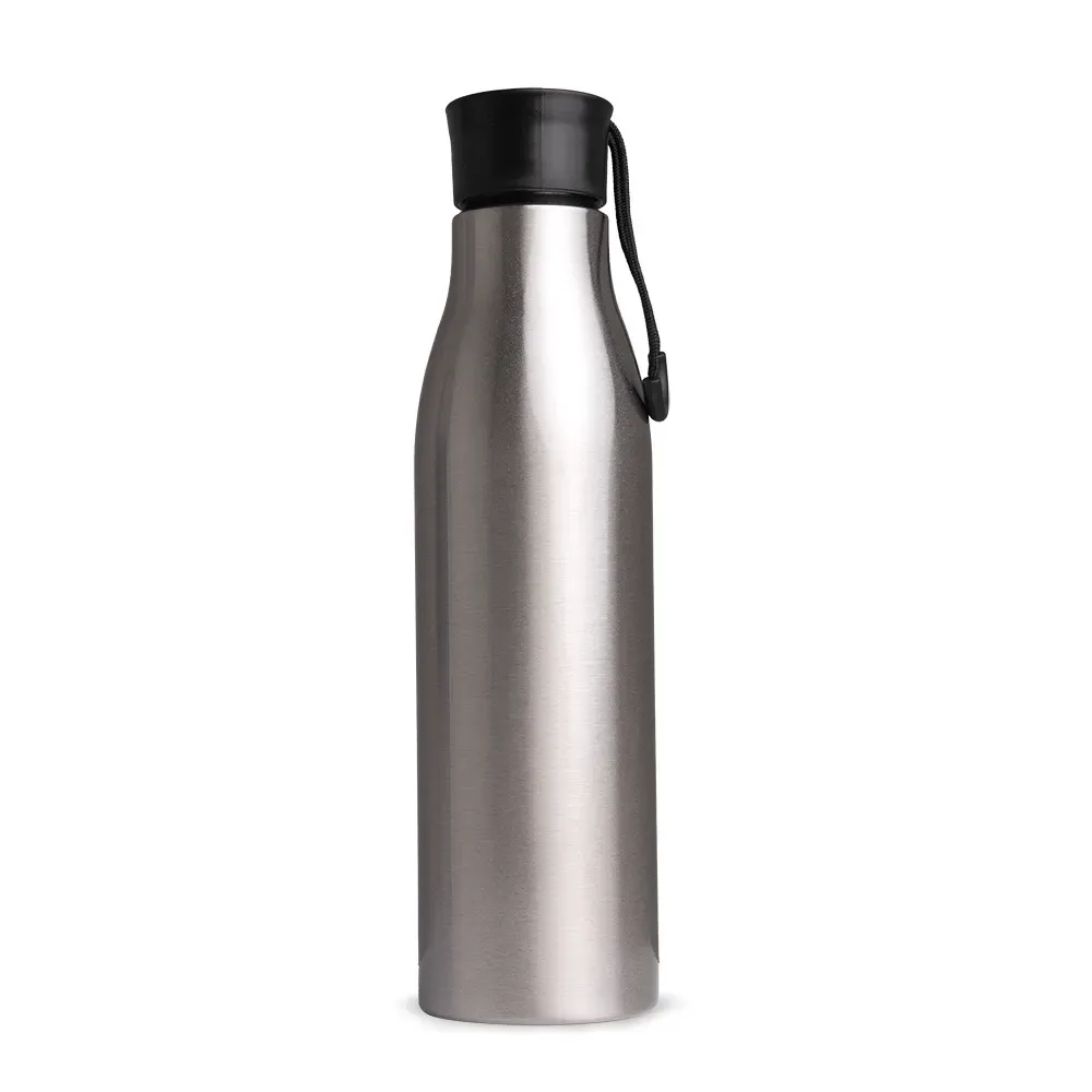 Garrafa inox 800ml colorida personalizada cor inox