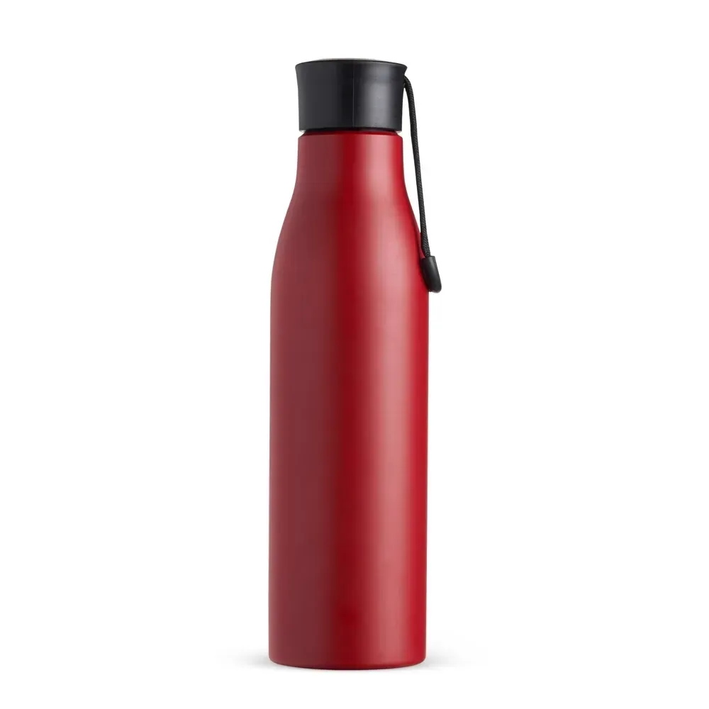 Garrafa inox 800ml colorida personalizada vermelha