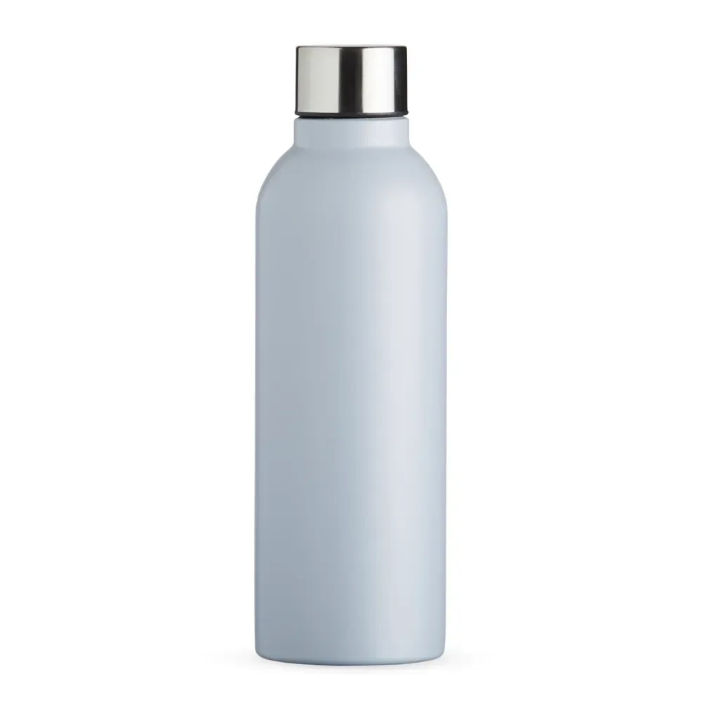 Garrafa inox 800ml acabamento fosco personalizada cinza