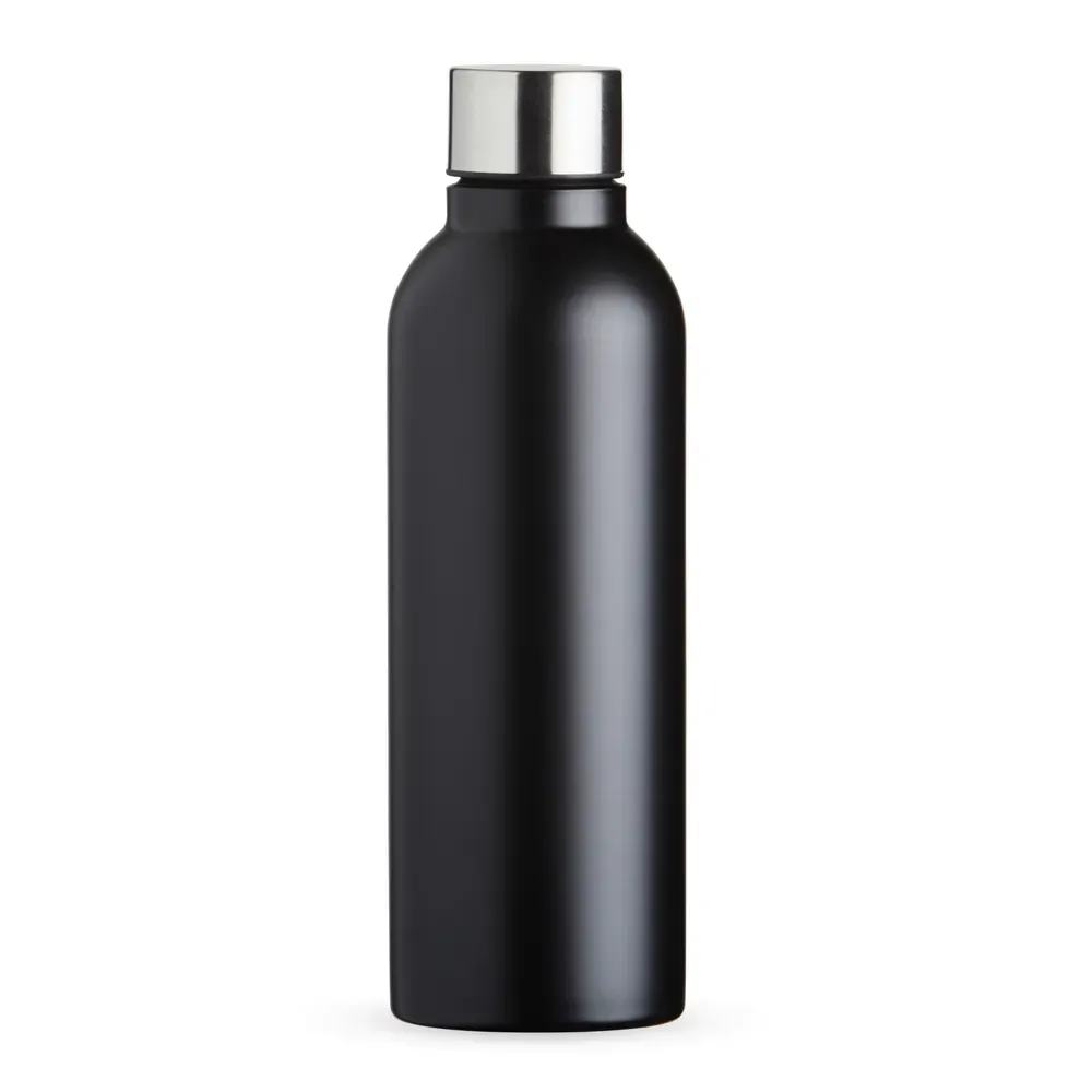 Garrafa inox 800ml acabamento fosco personalizada preta