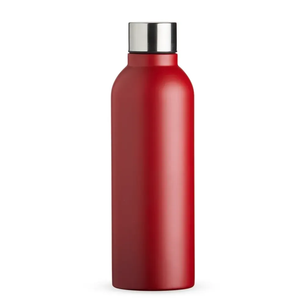 Garrafa inox 800ml acabamento fosco personalizada vermelha