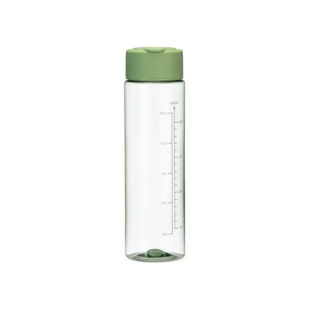 Garrafa Plástica 500ml com Alça Retrátil personalizada verde
