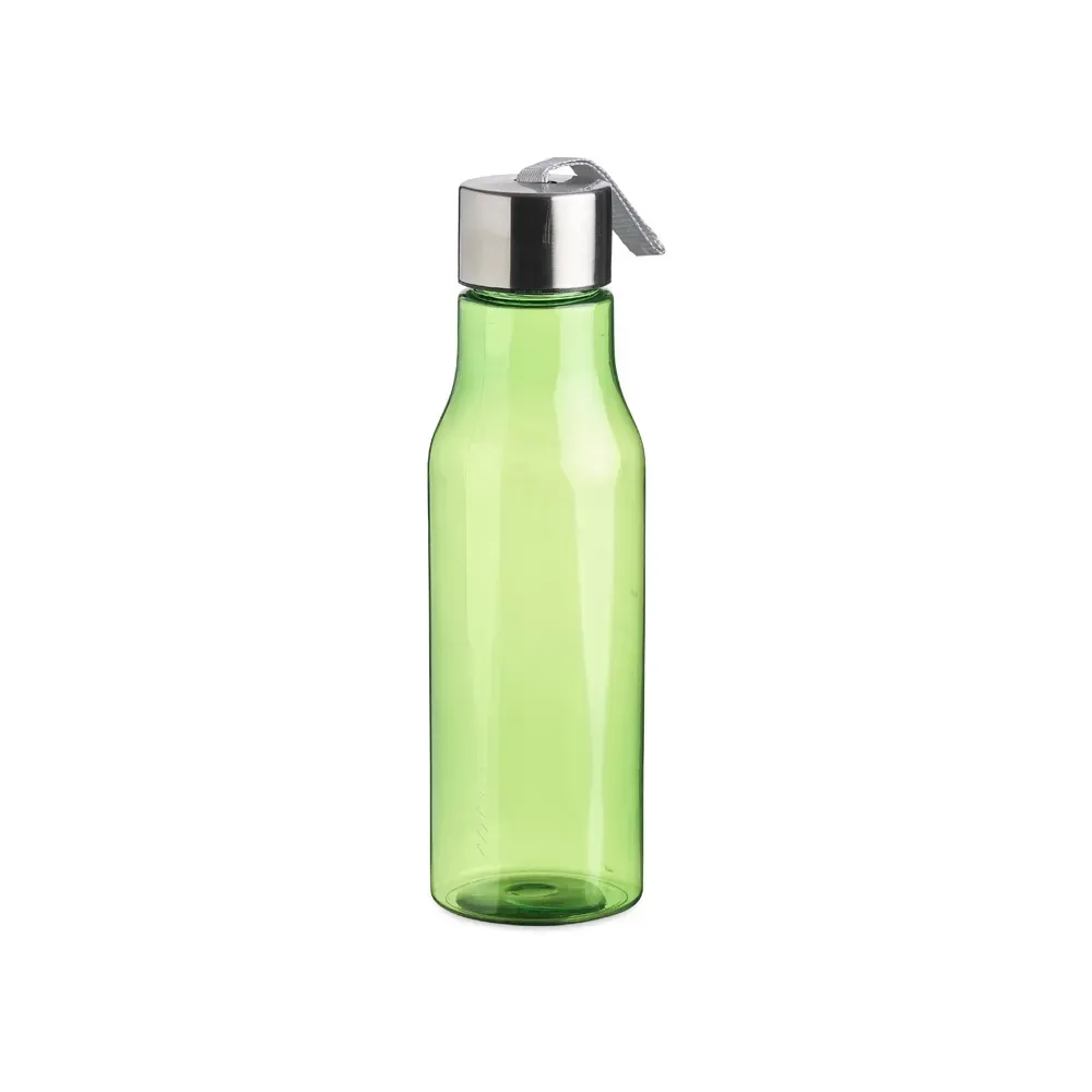 Garrafa plástica 600ml alça de nylon personalizada verde