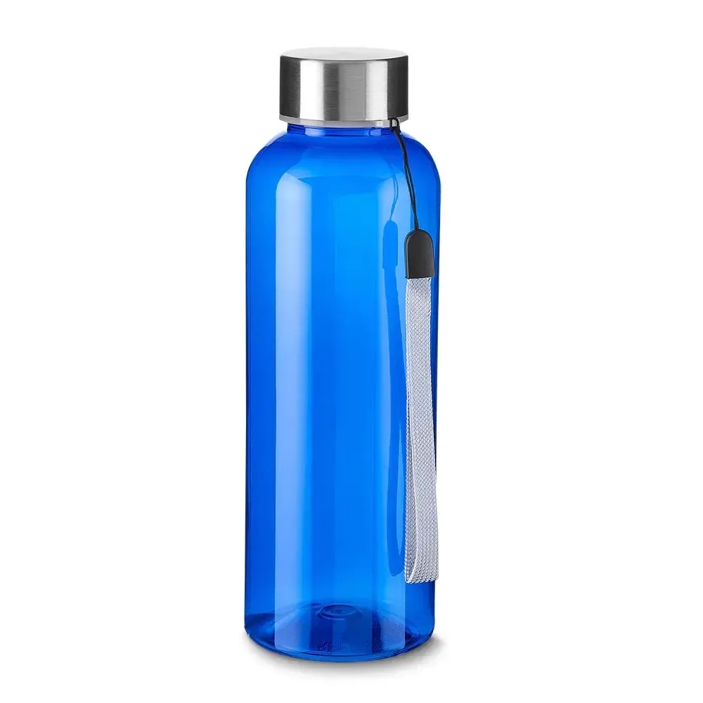 Garrafa PET Reciclado 600ml com Cordão azul