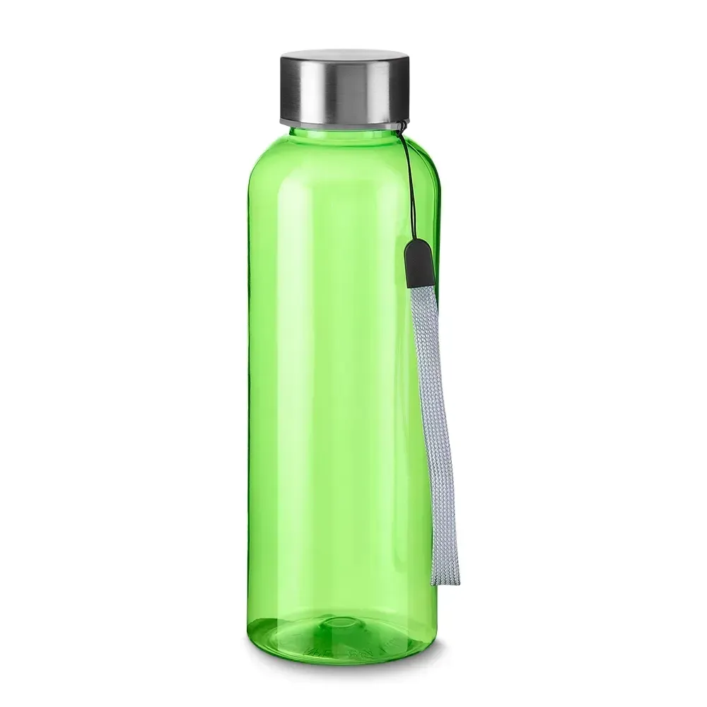 Garrafa PET Reciclado 600ml com Cordão verde