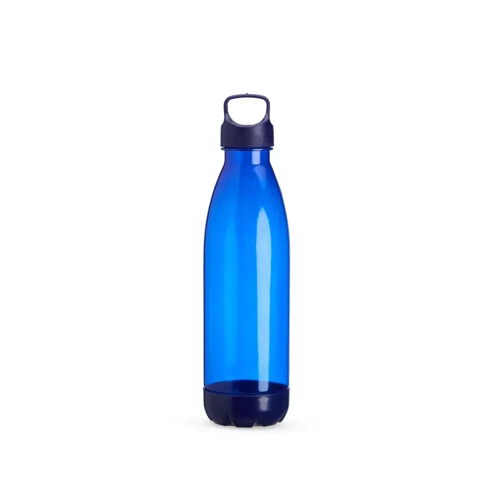 Garrafa Plástica Translúcida 680ml Fundo Removível personalizada azul