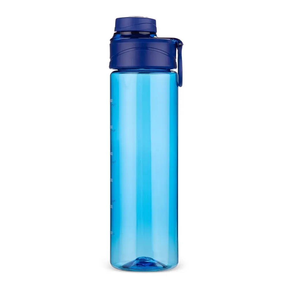 Garrafa Plástica 700ml com Anel de Vedação azul