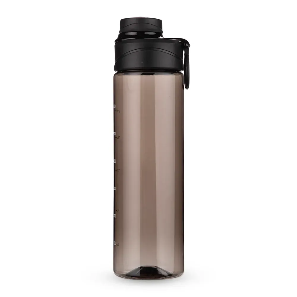 Garrafa Plástica 700ml com Anel de Vedação preta