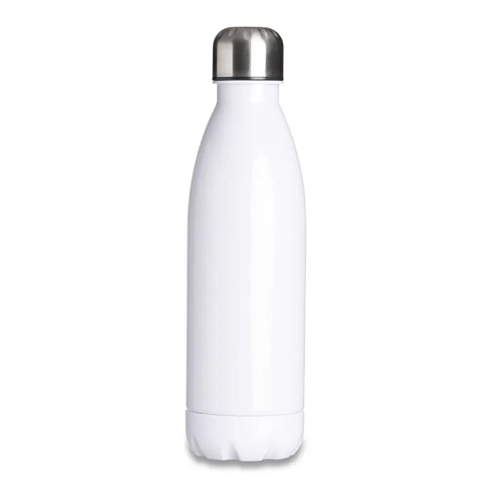 Garrafa Plástica 700ml Tampa de Alumínio branca