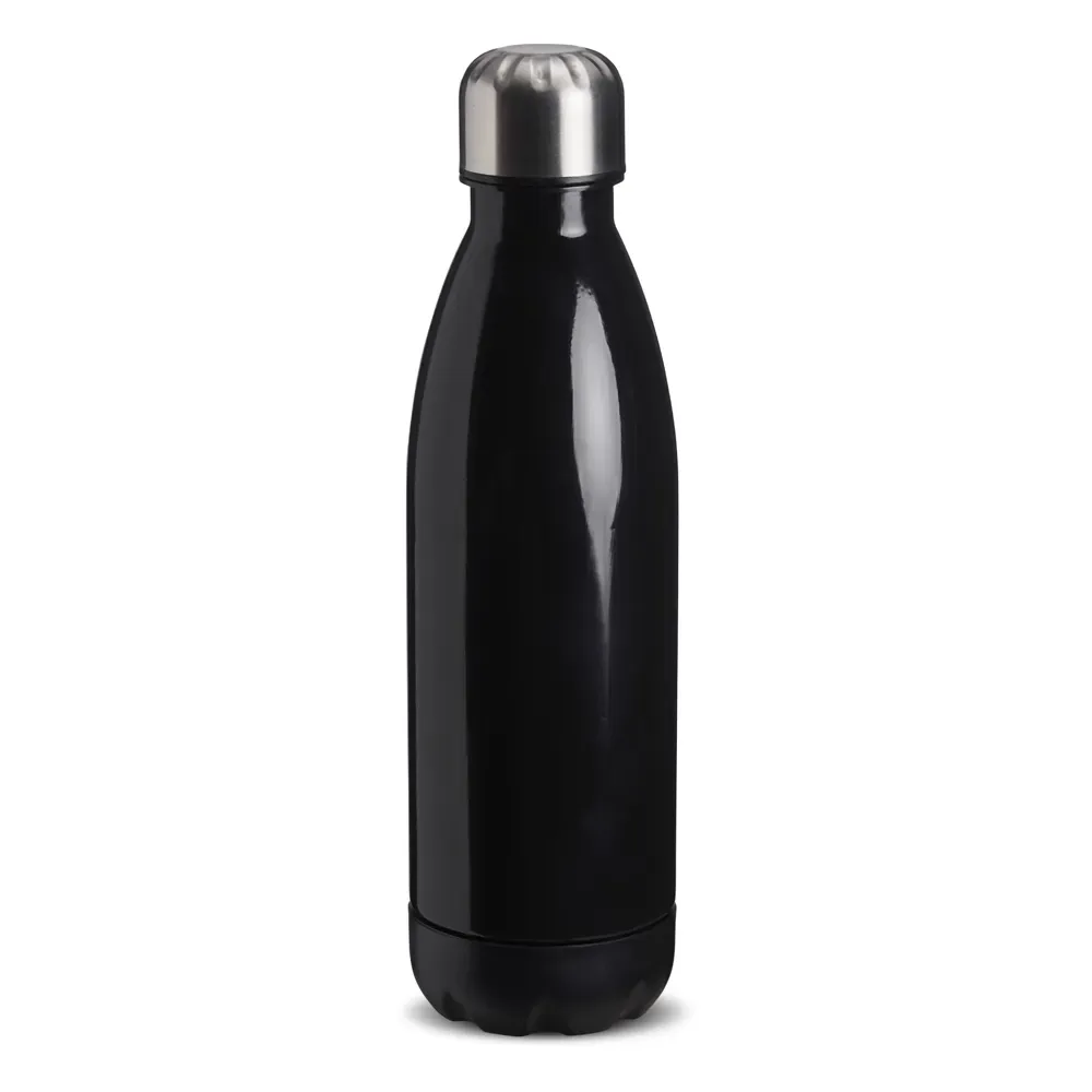 Garrafa Plástica 700ml Tampa de Alumínio preta