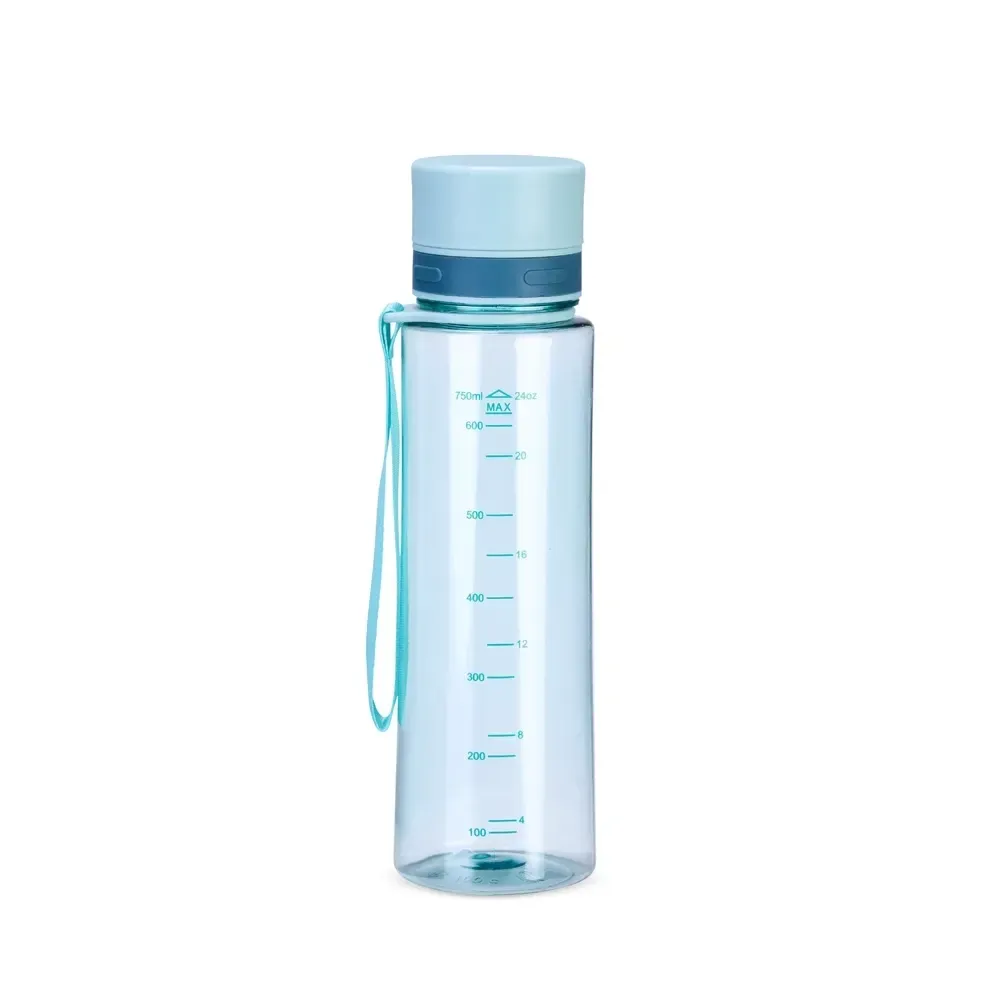 Garrafa Plástica 780ml com Alça de Nylon personalizada verde clara