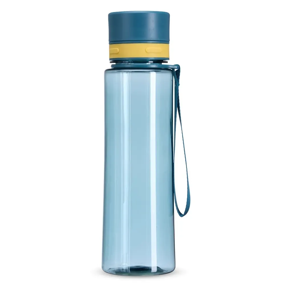 Garrafa plástica 780ml tampa com bocal personalizada azul ciano