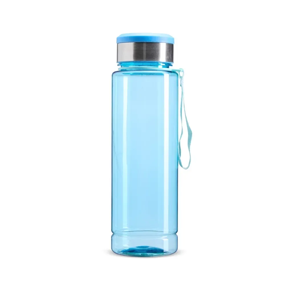 Garrafa Plástica 950ml com Porta-Comprimido personalizada azul