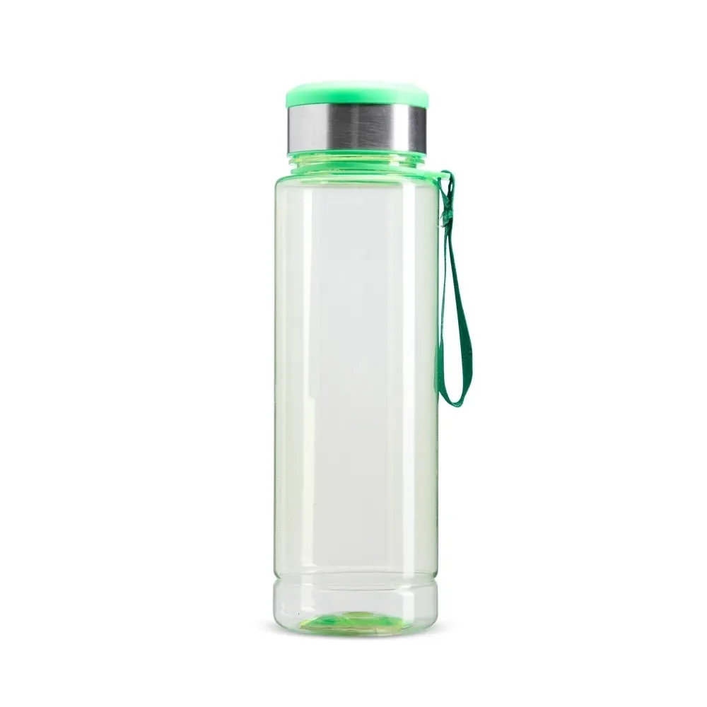 Garrafa Plástica 950ml com Porta-Comprimido personalizada verde