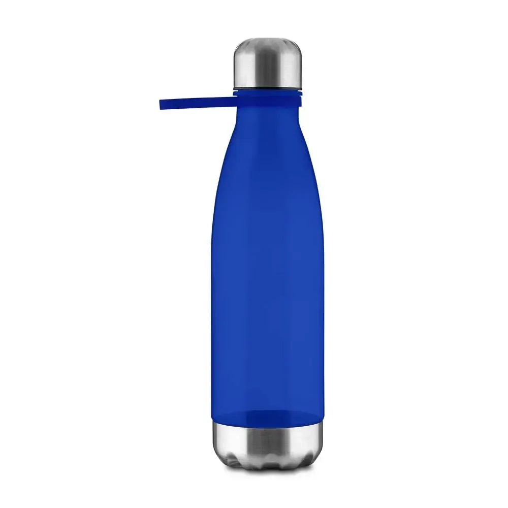 Garrafa rPET 700ml Base Metálica personalizada azul