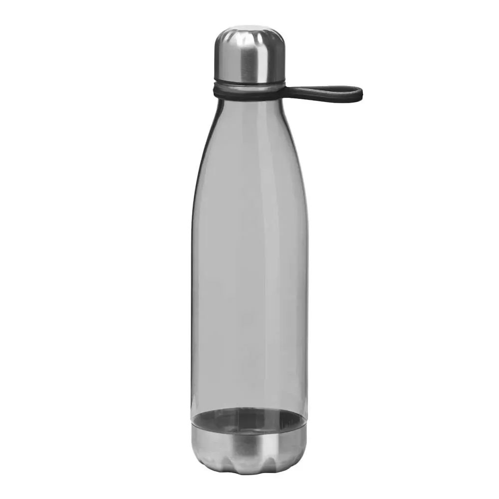 Garrafa rPET 700ml Base Metálica personalizada preta
