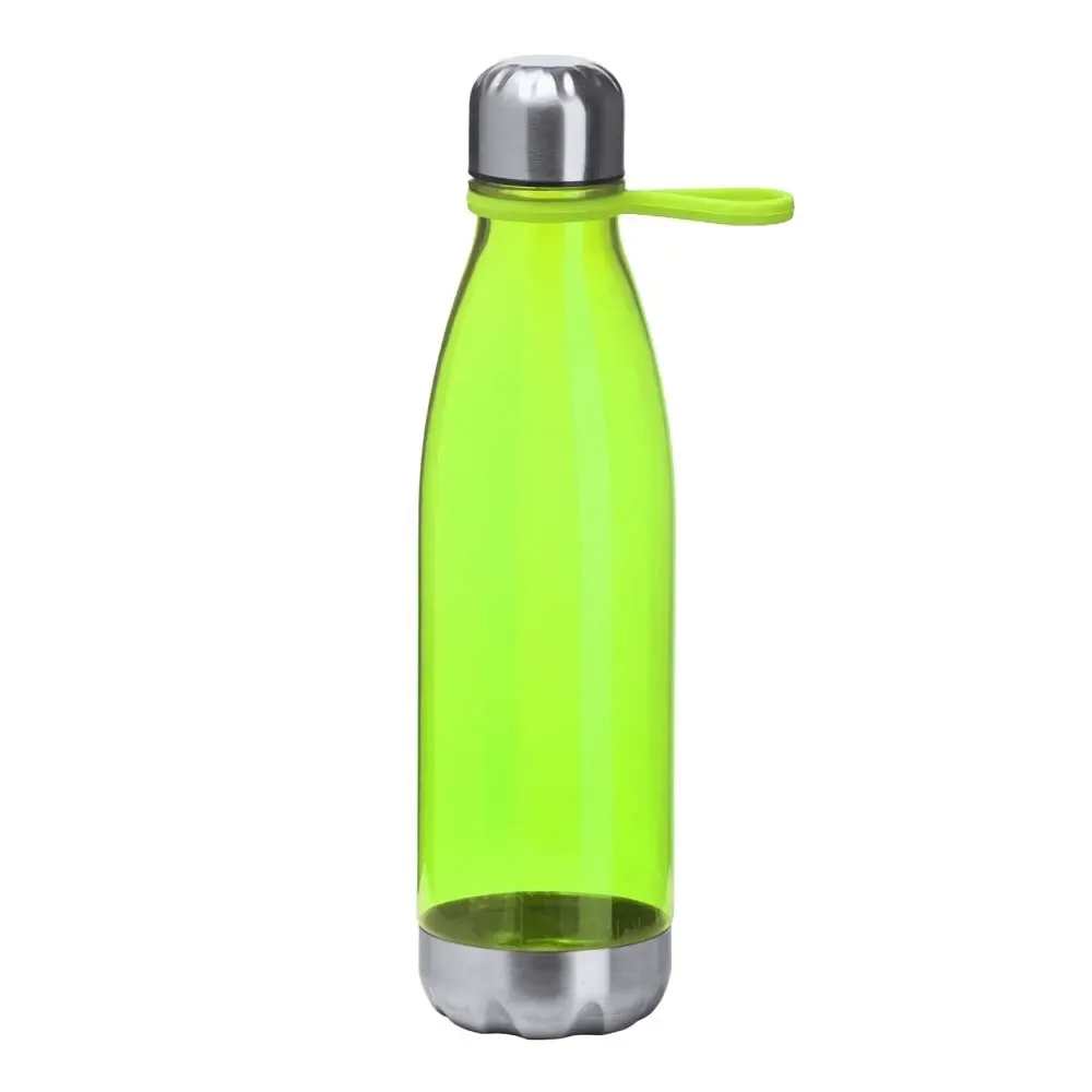 Garrafa rPET 700ml Base Metálica personalizada verde