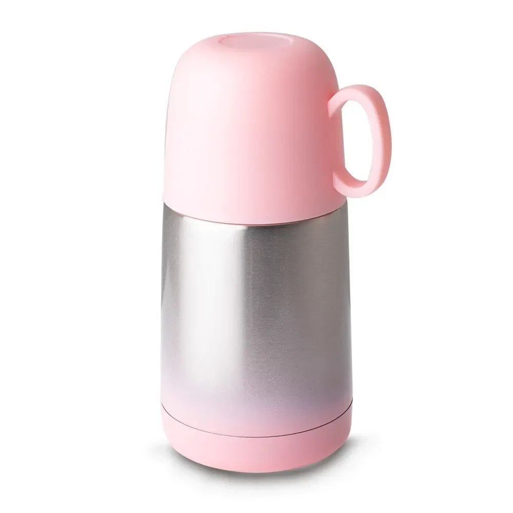 Garrafa térmica 230ml degradê personalizada rosa