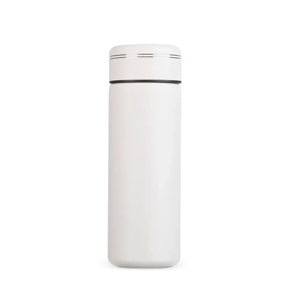 Garrafa Térmica 300ml com Infusor personalizada branca