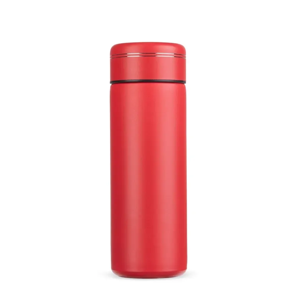 Garrafa Térmica 300ml com Infusor personalizada vermelha