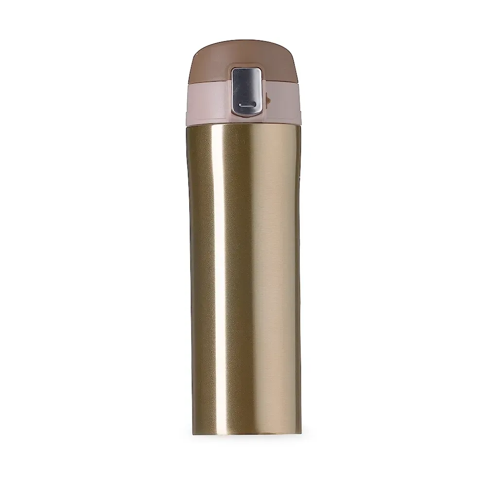 Garrafa Térmica 450ml personalizada dourada