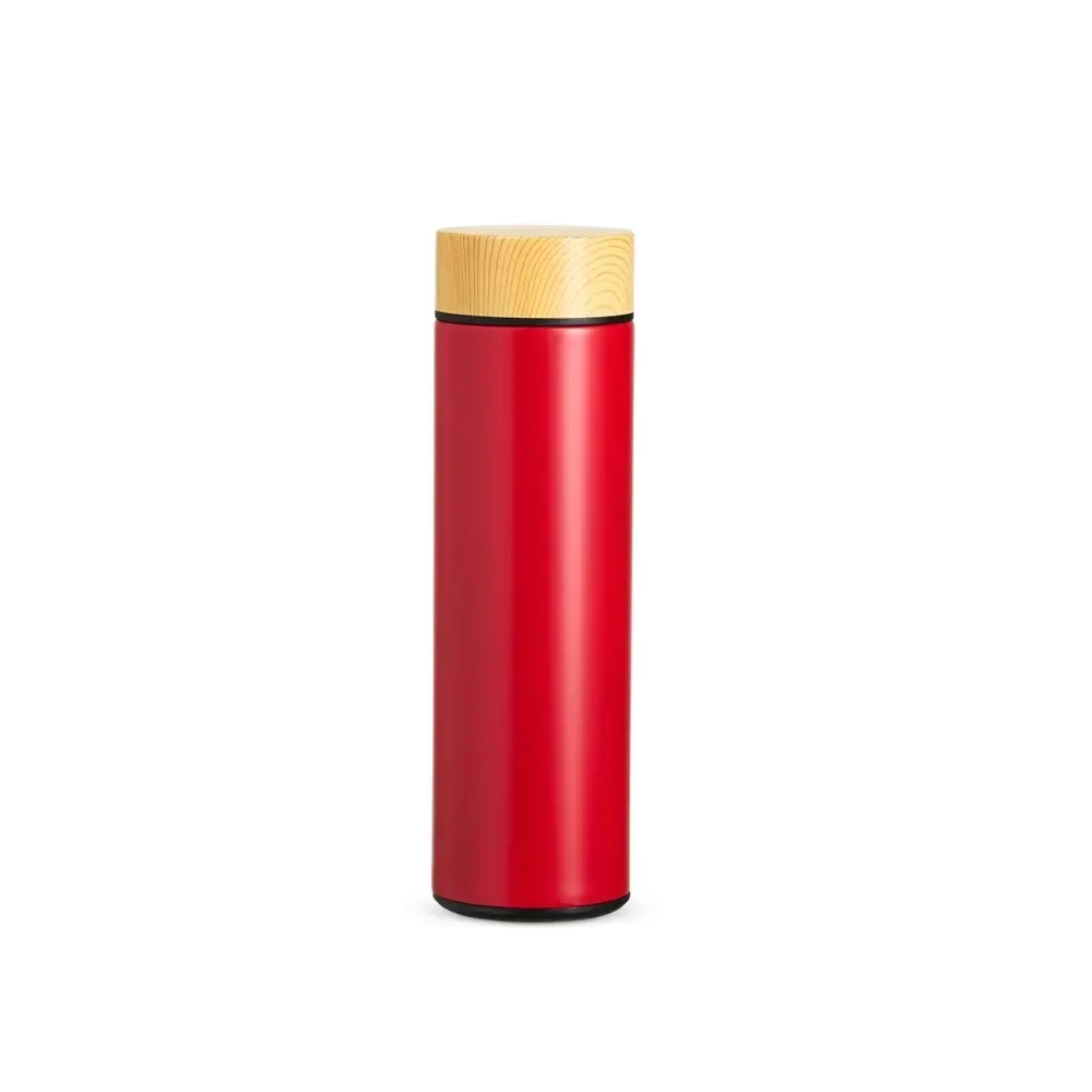 Garrafa Térmica 450ml com Infusor personalizada vermelha