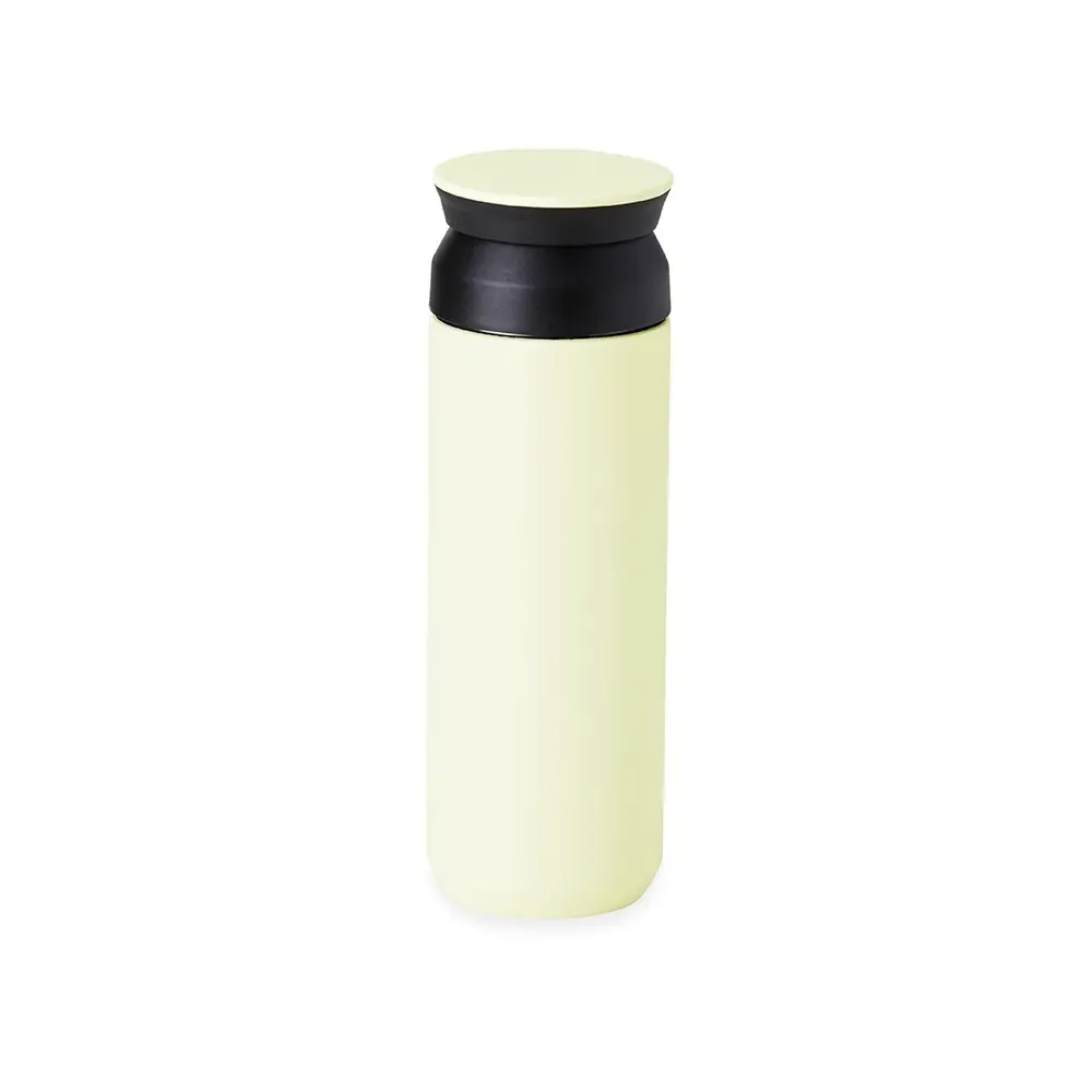 Garrafa Térmica 470ml personalizada branca com compartimento multiuso