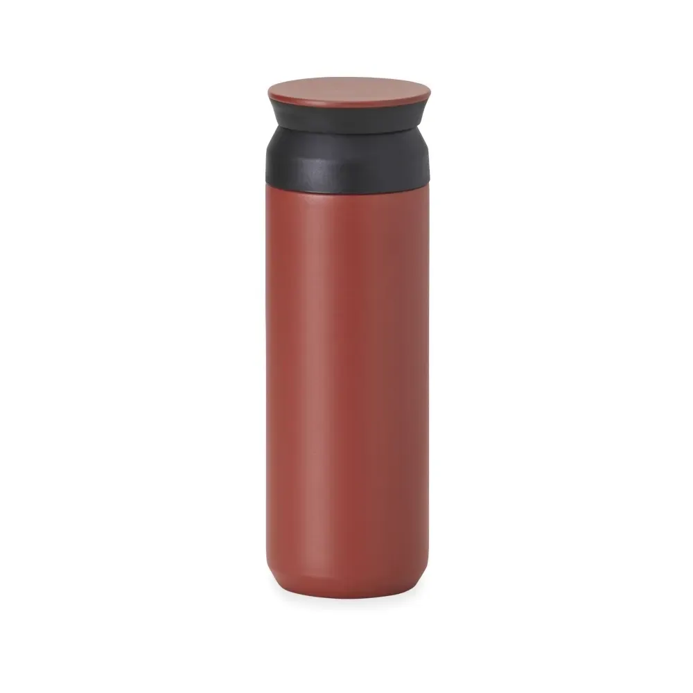 Garrafa Térmica 470ml personalizada vermelha com compartimento multiuso