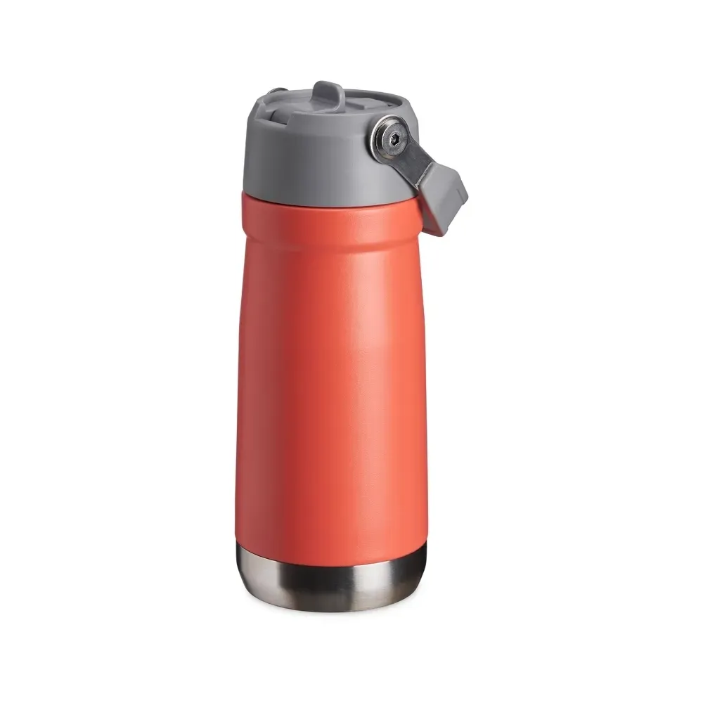 Garrafa Térmica 550ml personalizada salmão com bico flip