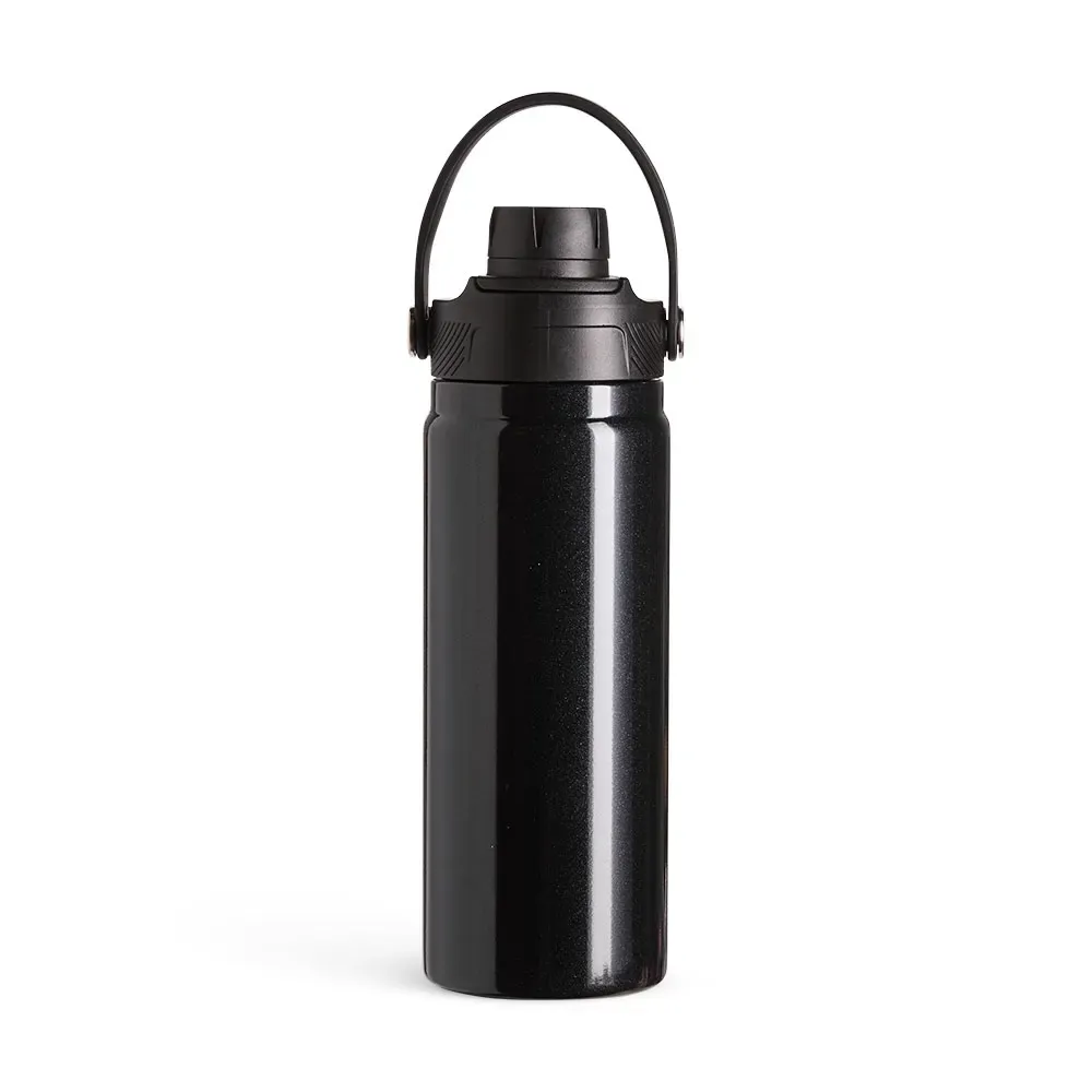 Garrafa Térmica Inox 600ml personalizada preta