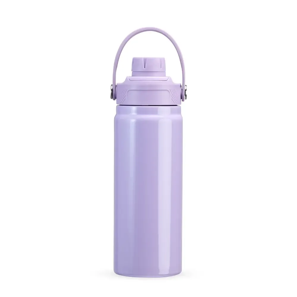 Garrafa Térmica Inox 600ml personalizada roxa