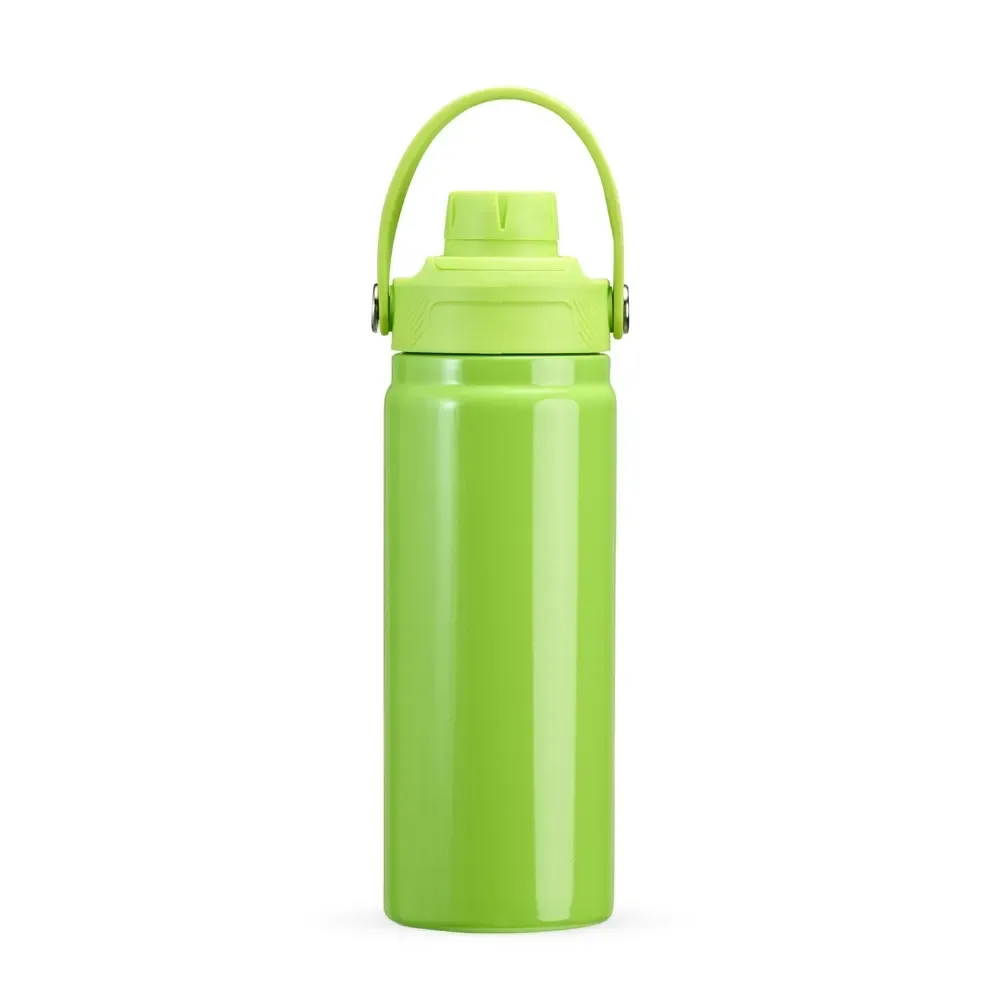 Garrafa Térmica Inox 600ml personalizada verde