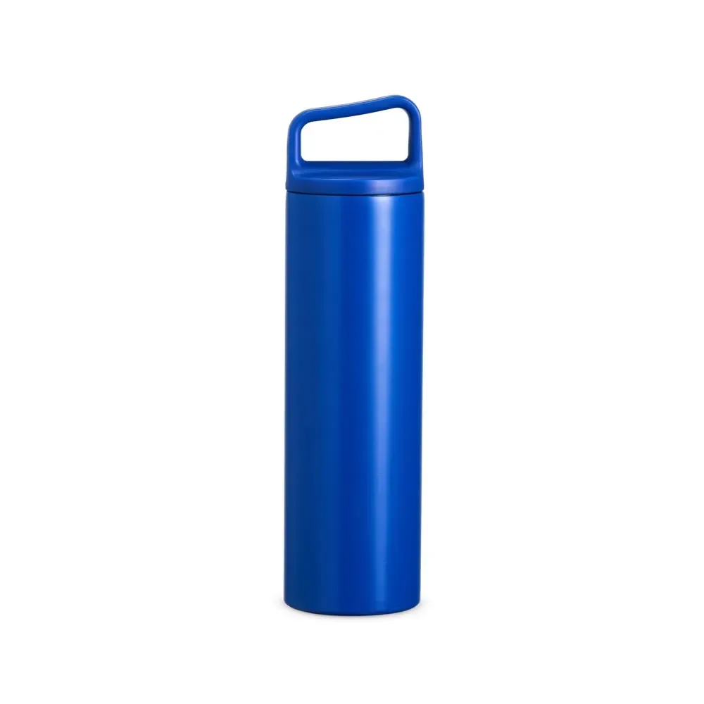Garrafa Térmica 600ml Alça Acoplada personalizada azul