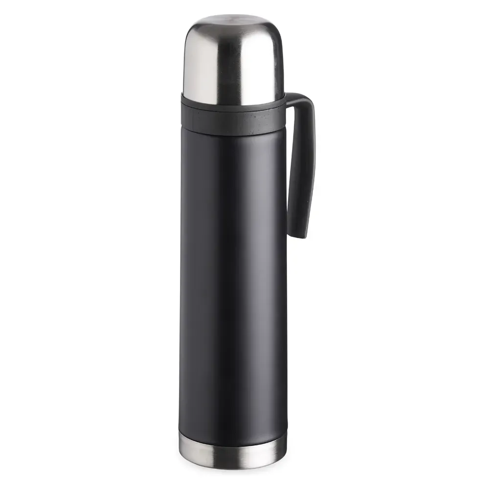Garrafa Térmica 750ml personalizada preta com bico condutor
